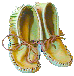 Ankle High Deer Tan Mocs with fringe
